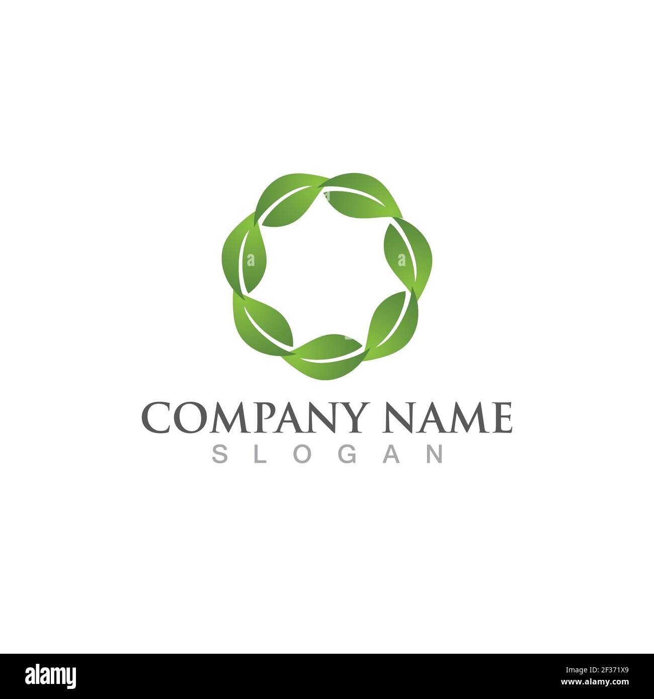 Leaf green tree logo and symbol vector Stock Vector Image & Art - Alamy