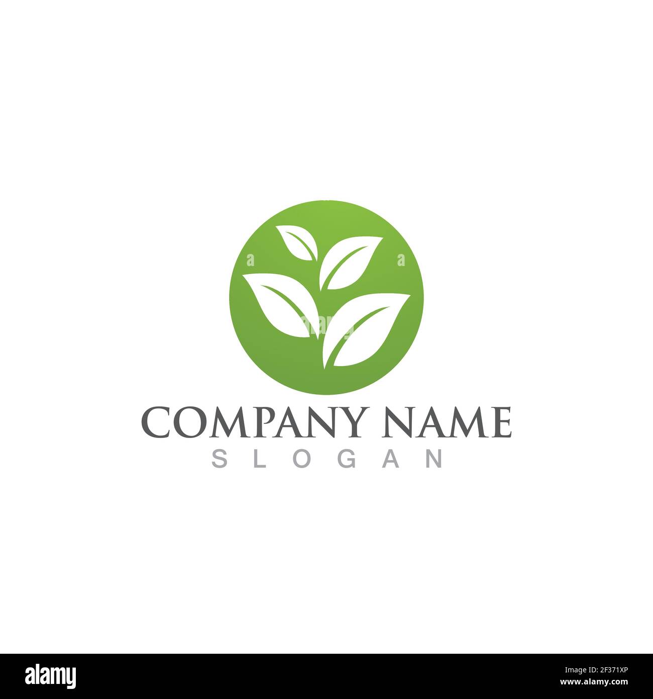 Leaf green tree logo and symbol vector Stock Vector Image & Art - Alamy