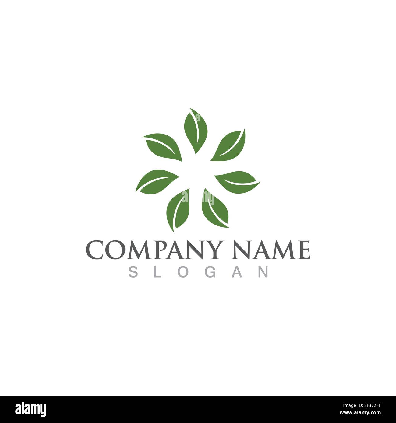 Leaf green tree logo and symbol vector Stock Vector Image & Art - Alamy