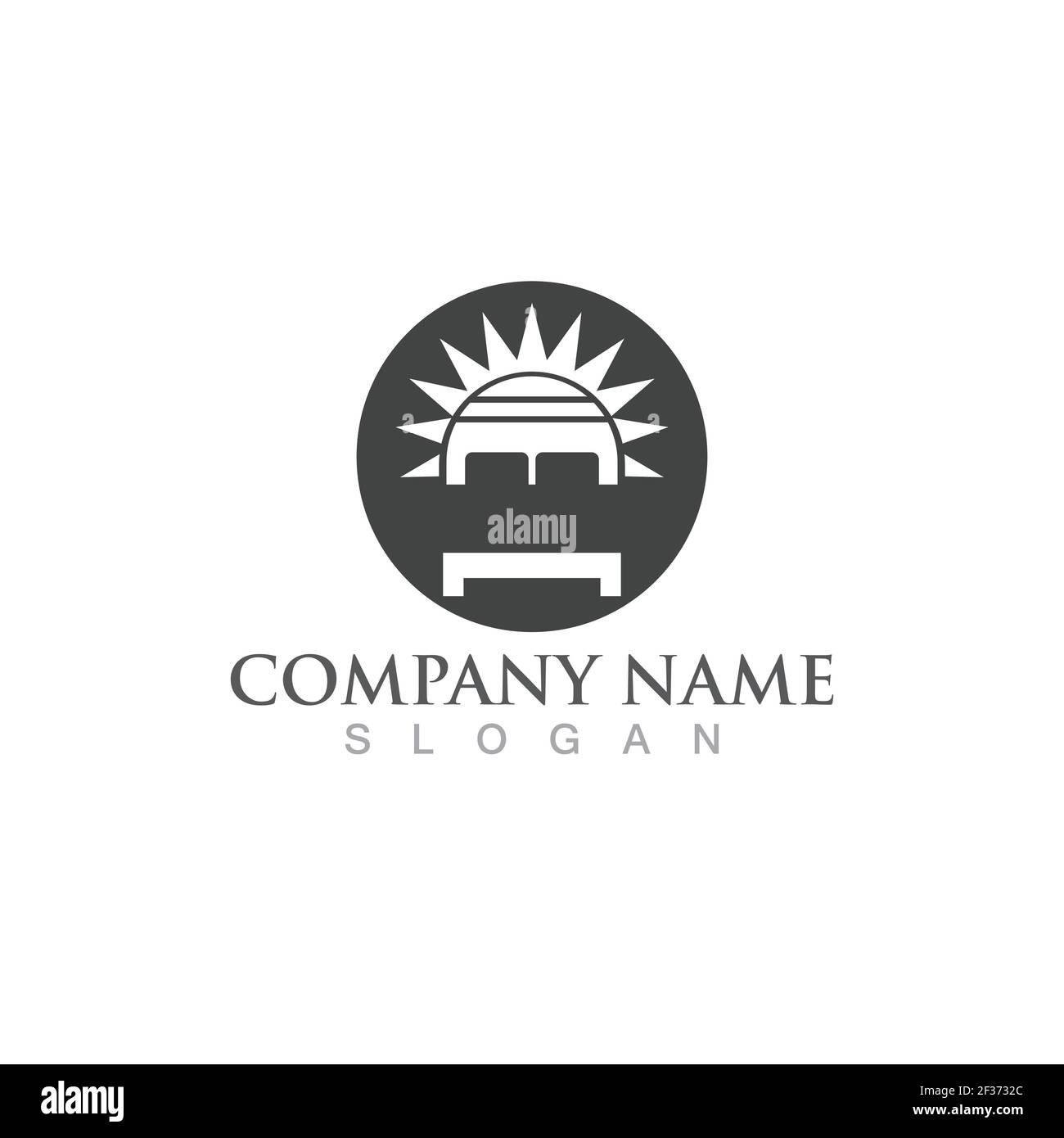 Bed logo and symbol vector image Stock Vector Image & Art - Alamy