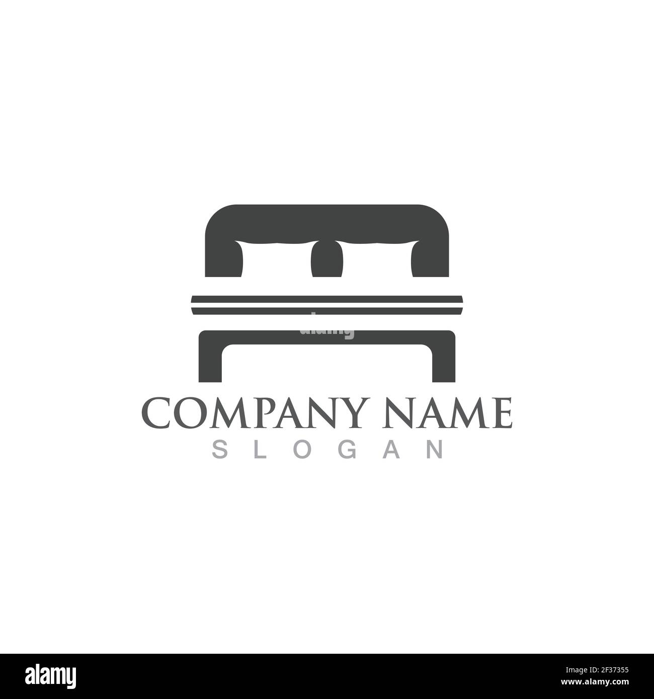 Bed logo and symbol vector image Stock Vector Image & Art - Alamy