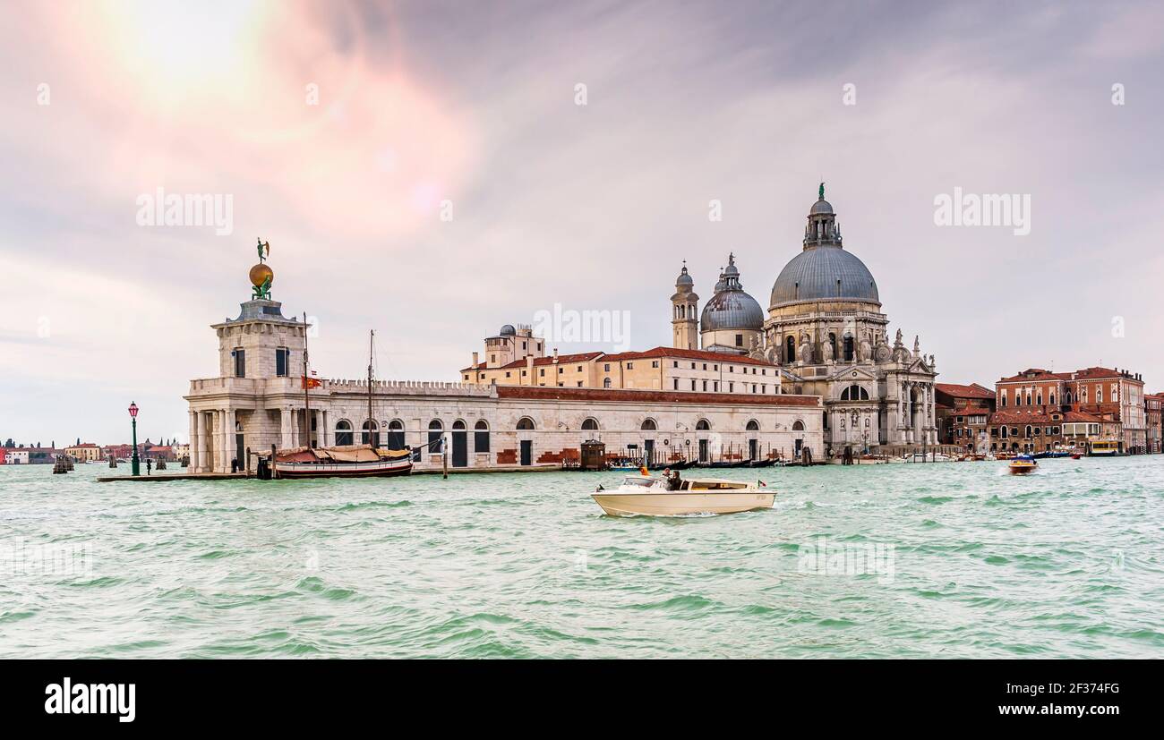 Basilica Santa Maria della Salute in Venice in Veneto, Italy Stock Photo