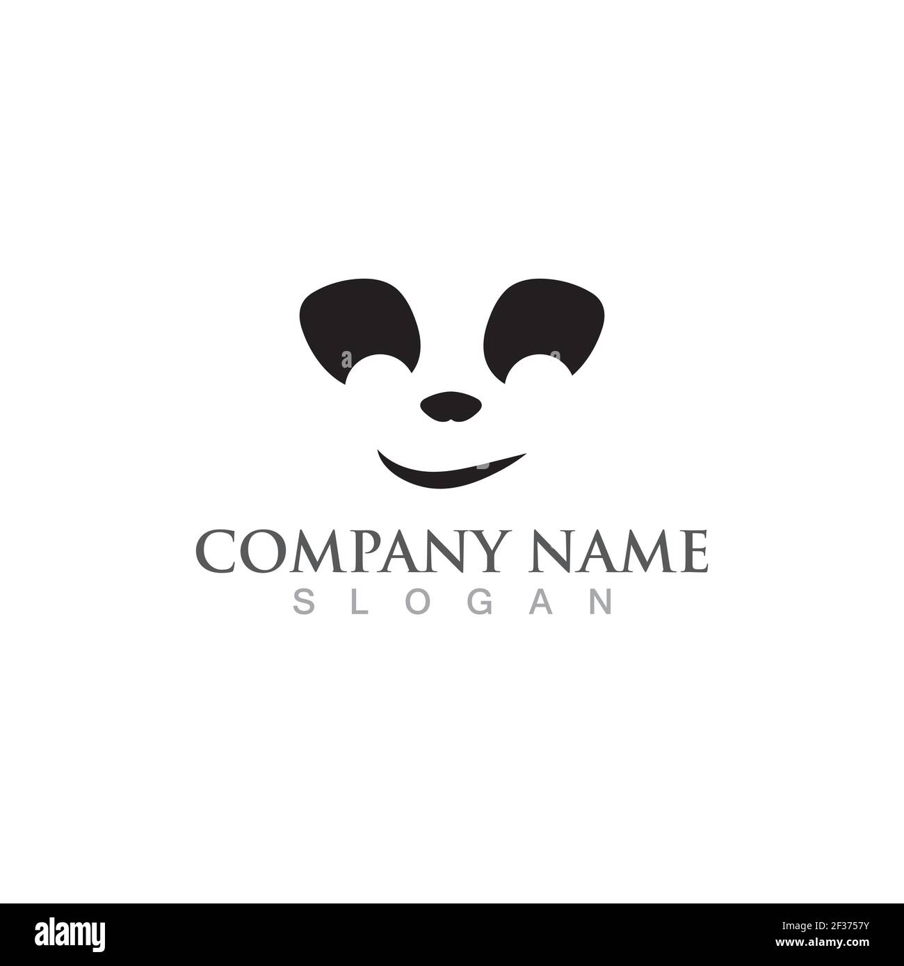 Panda head logo and symbol vector Stock Vector Image & Art - Alamy