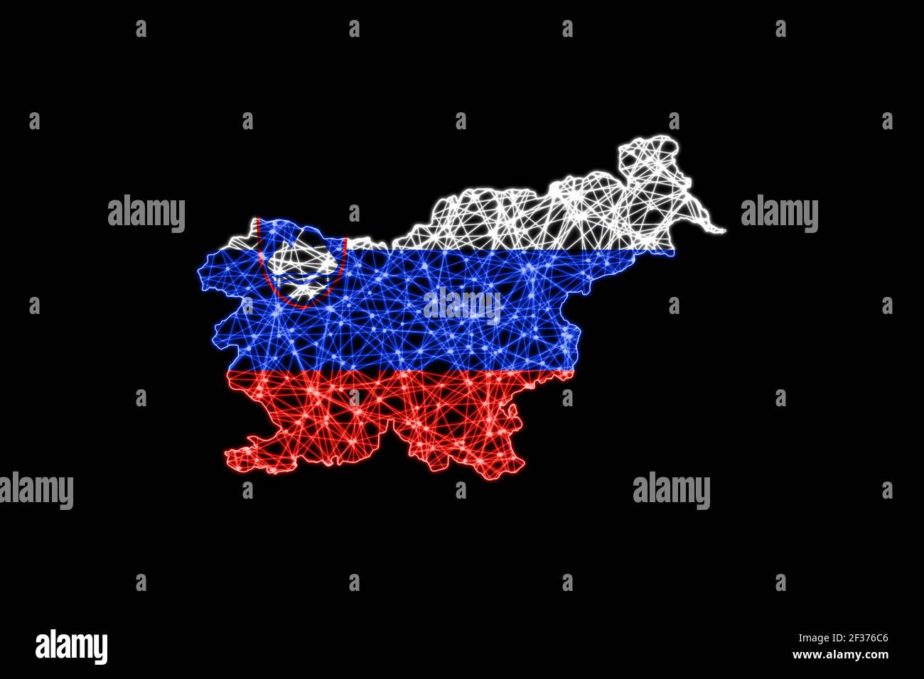 Map flag slovenia hi-res stock photography and images - Alamy