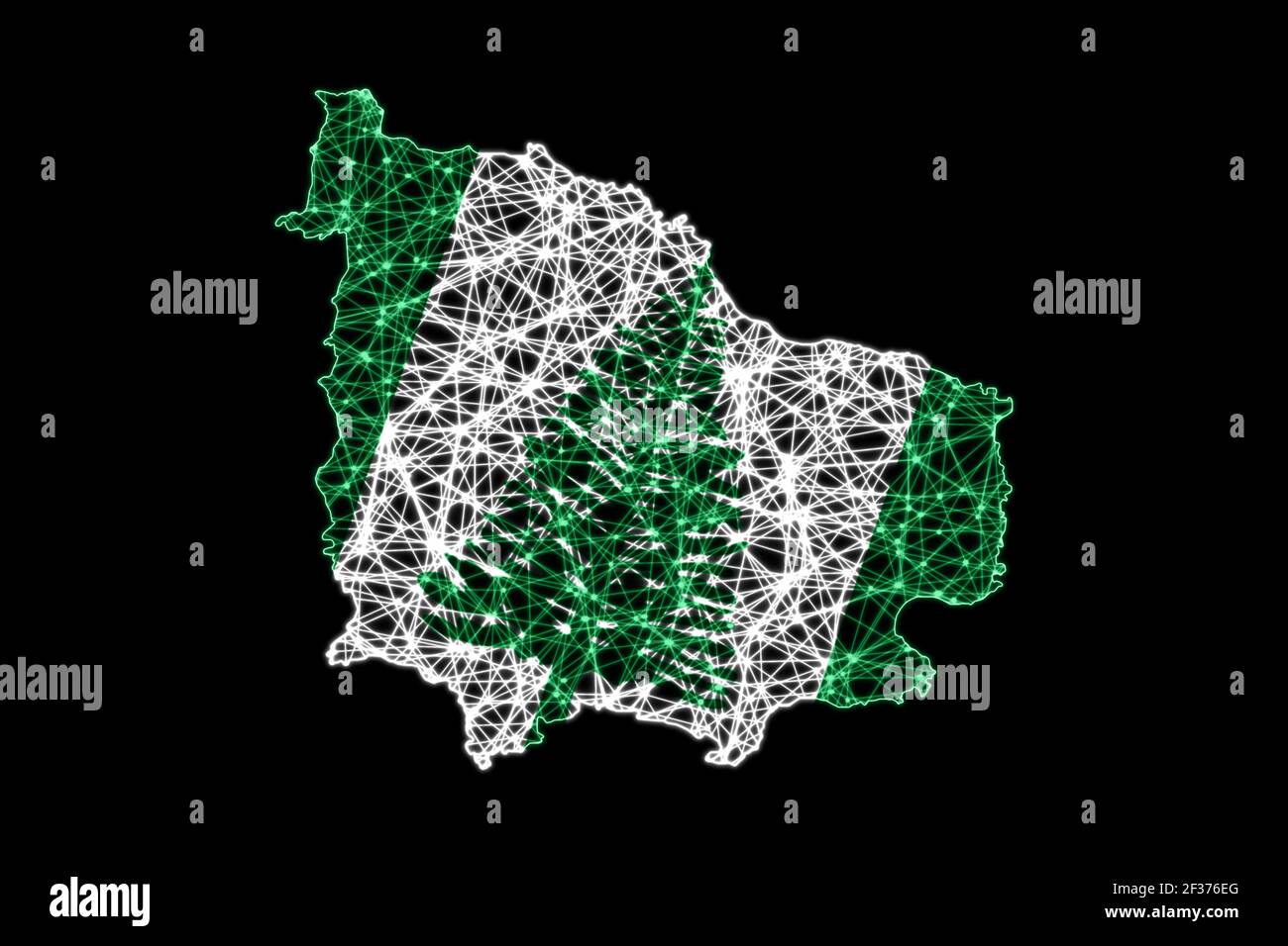 Map Of Norfolk Island Polygonal Mesh Line Map Flag Map Stock Photo Alamy