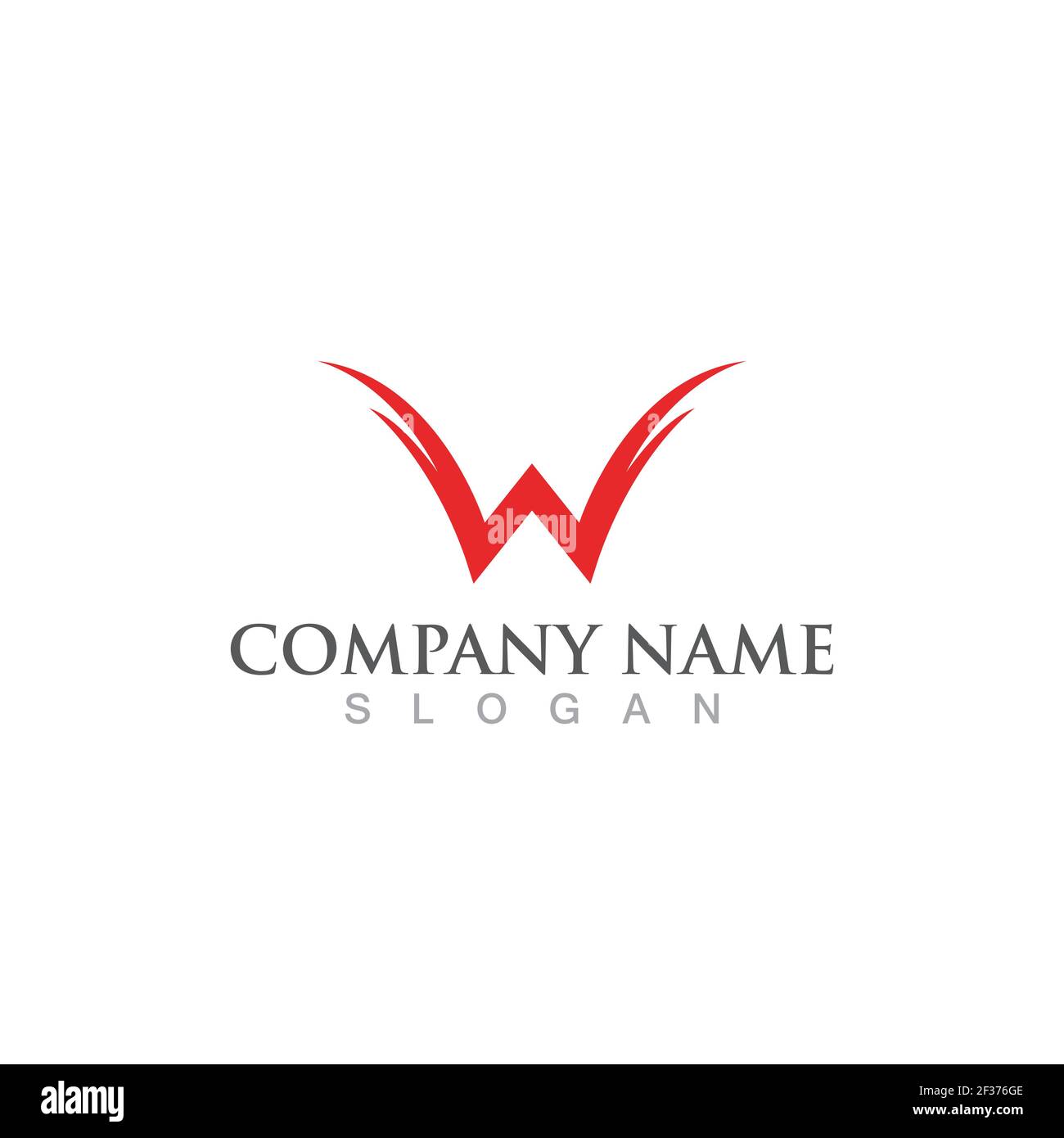 w logo and symbol vector image Stock Vector Image & Art - Alamy