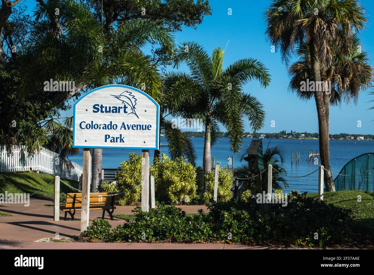Downtown historic Stuart, FlorIda. Scenes along the streets with