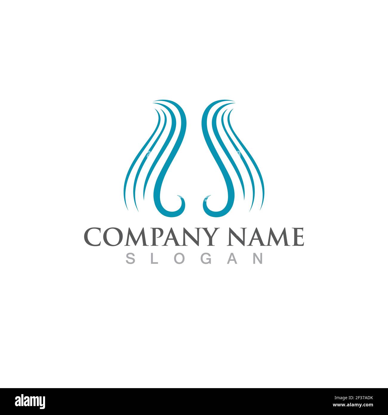 Hair logo  icon vector illustration design Stock Vector