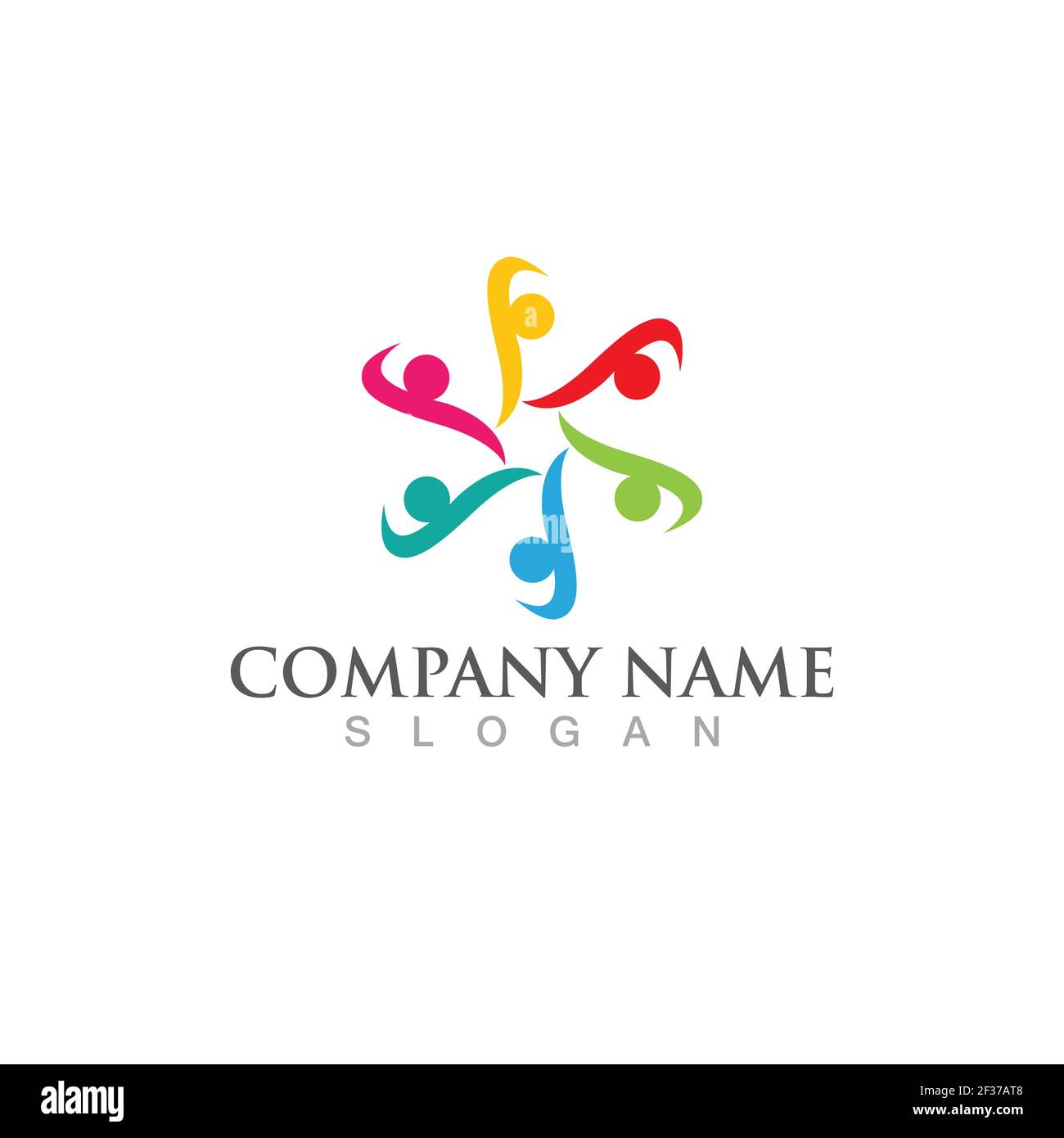 Community, network and social icon design template Stock Vector Image ...