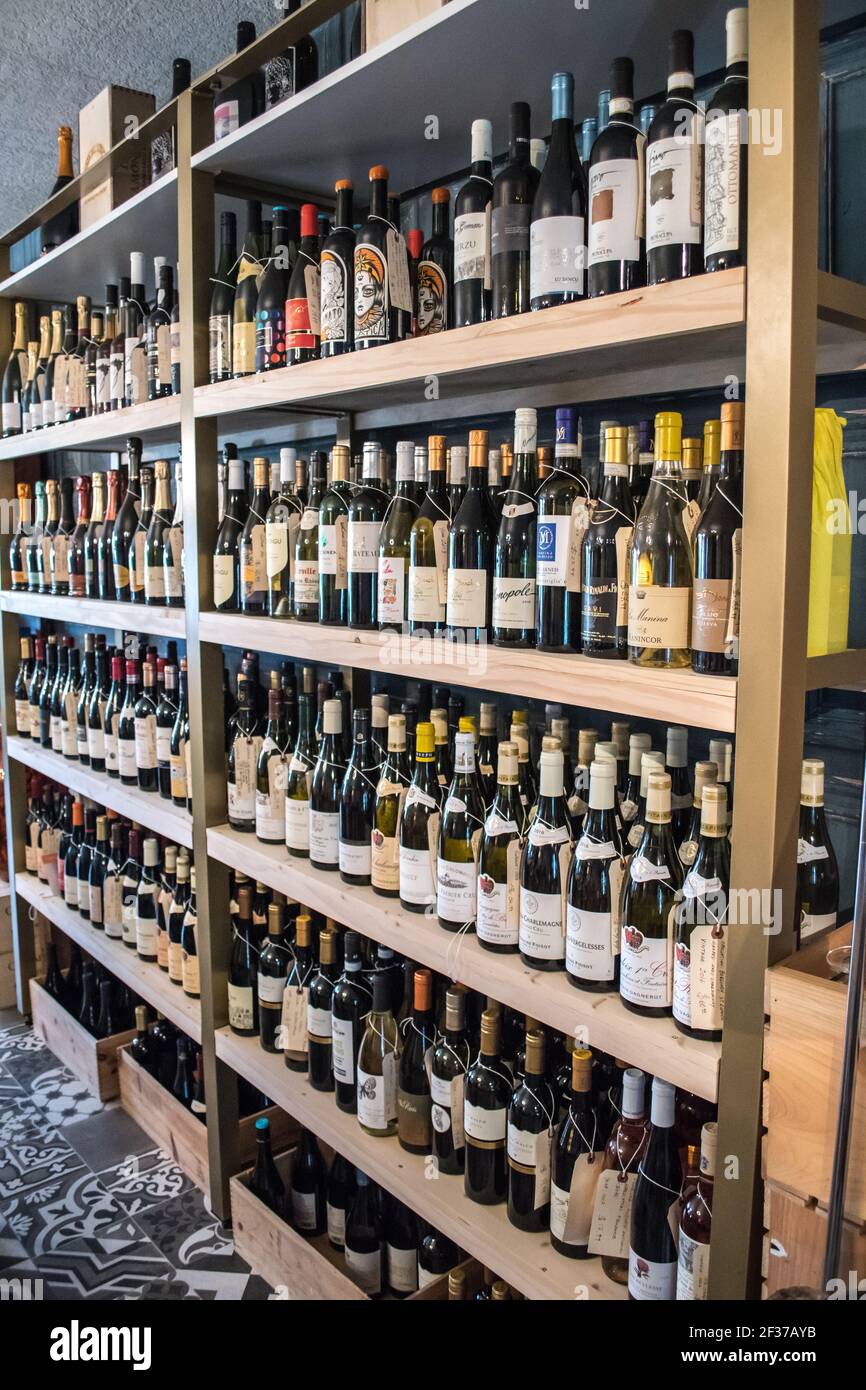Wine shop interior shelves hires stock photography and images Alamy