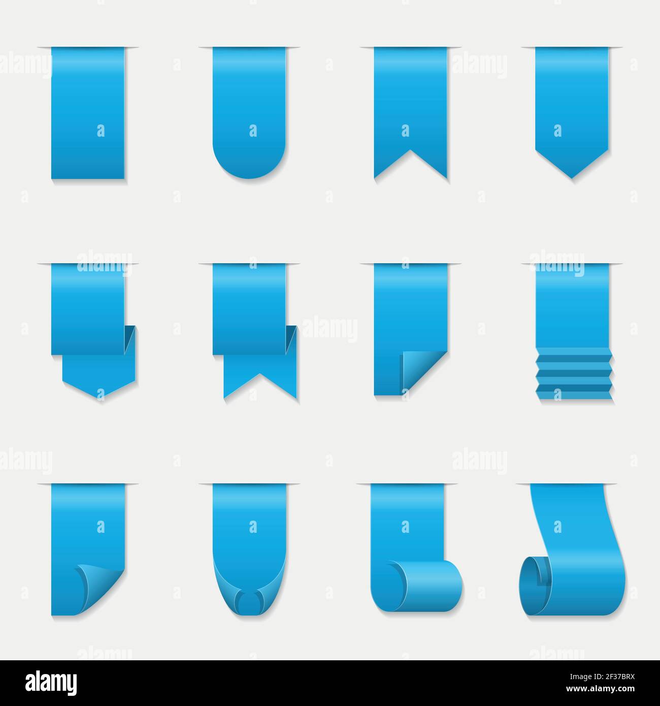 Vector ribbons scroll banner. Silk tape with curled corners