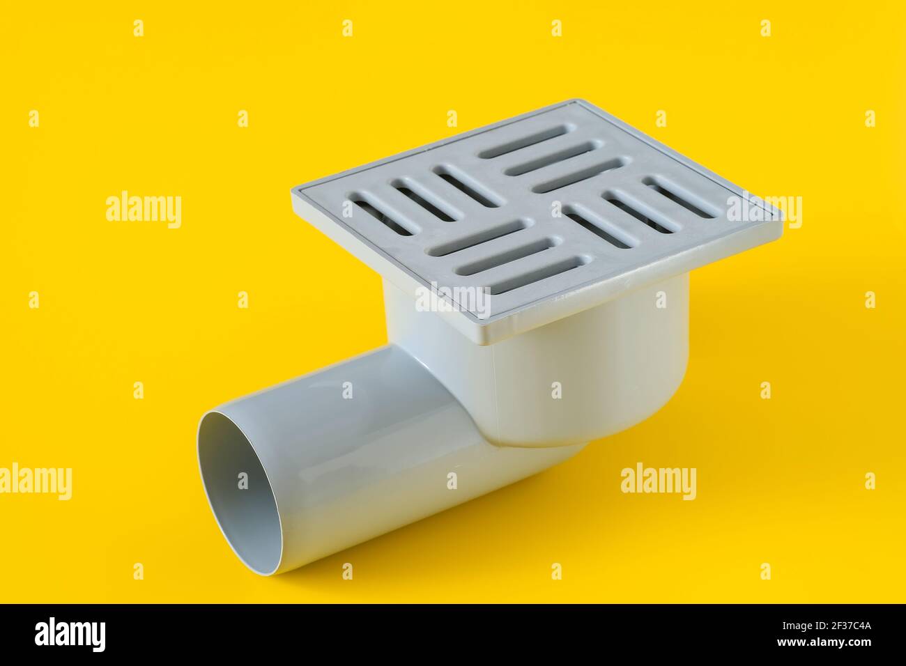 horizontal bottle siphon for domestic sewage plumbing Stock Photo