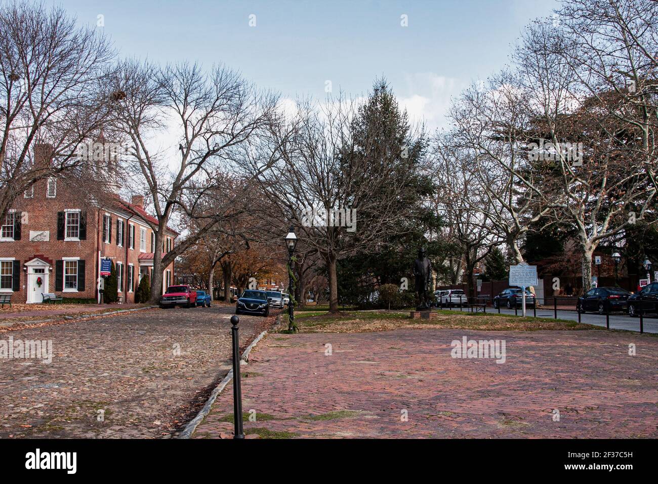 Delaware, New Castle, First State National Park, Fort Casimir, Stock Photo