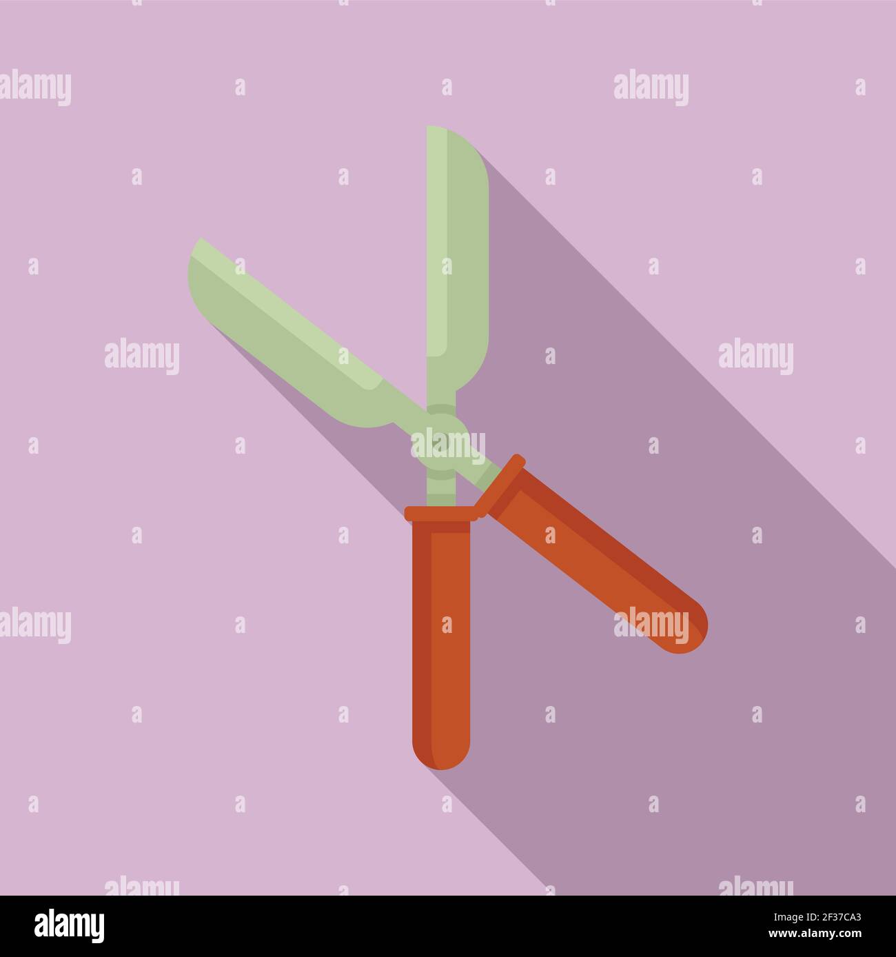 Garden scissors icon, flat style Stock Vector Image & Art Alamy