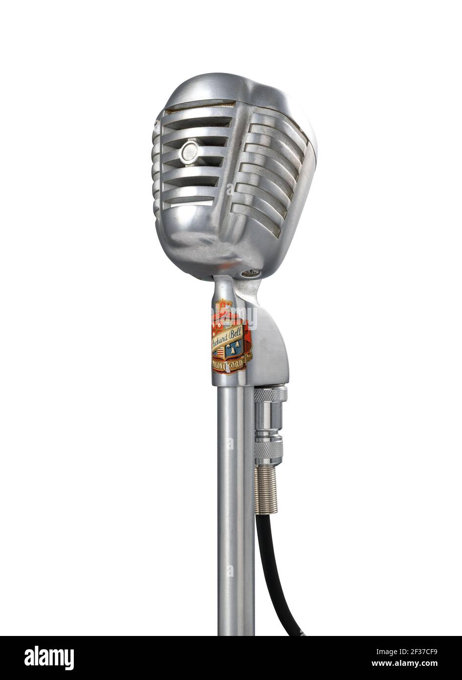 Front view of a 1940s microphone Stock Photo - Alamy