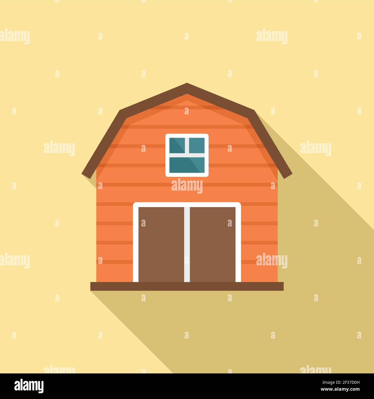 Farm barn icon, flat style Stock Vector Image & Art - Alamy
