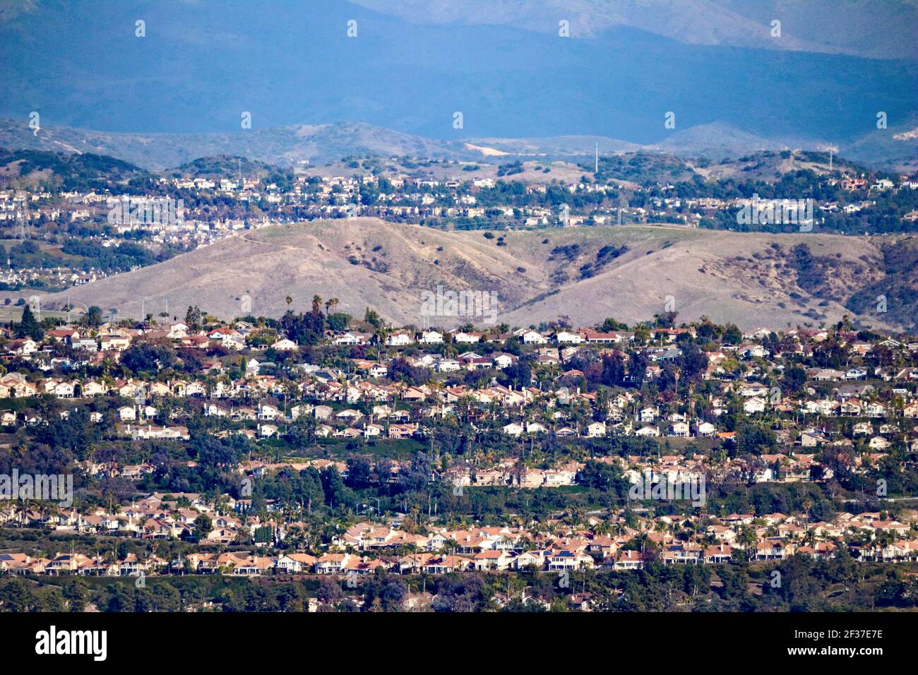 Housing developments in Orange County California USA Stock Photo