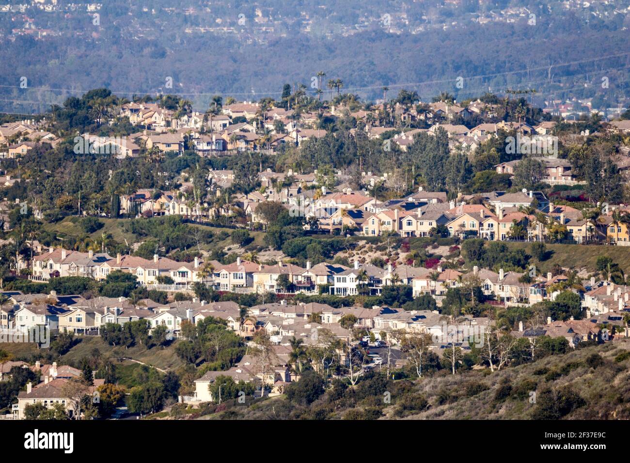 Housing developments in Orange County California USA Stock Photo