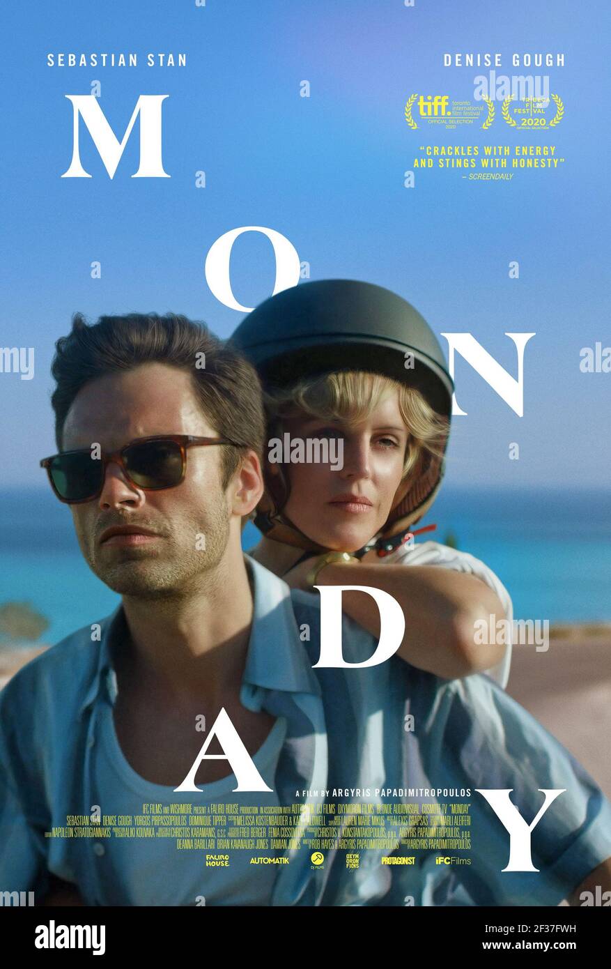 Monday (2020) directed by Argyris Papadimitropoulos and starring Sebastian Stan, Denise Gough and Dominique Tippe. A spark on a Friday can lead to a sizzling weekend fling, but what happens when you get to the inevitable Monday…. Stock Photo
