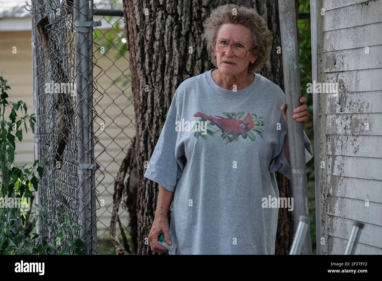 Hillbilly Elegy (2020) directed by Ron Howard and starring Glenn Close as an eccentric grandmother named Mamaw. Stock Photo