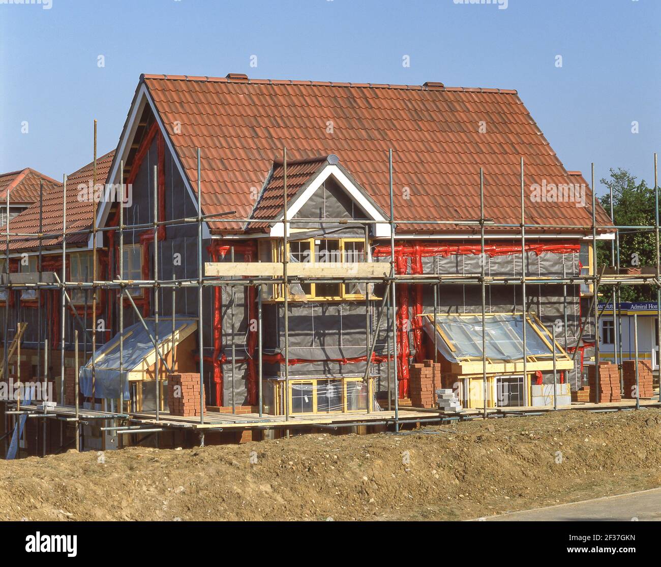 New housing construction development, Bracknell, Berkshire, England