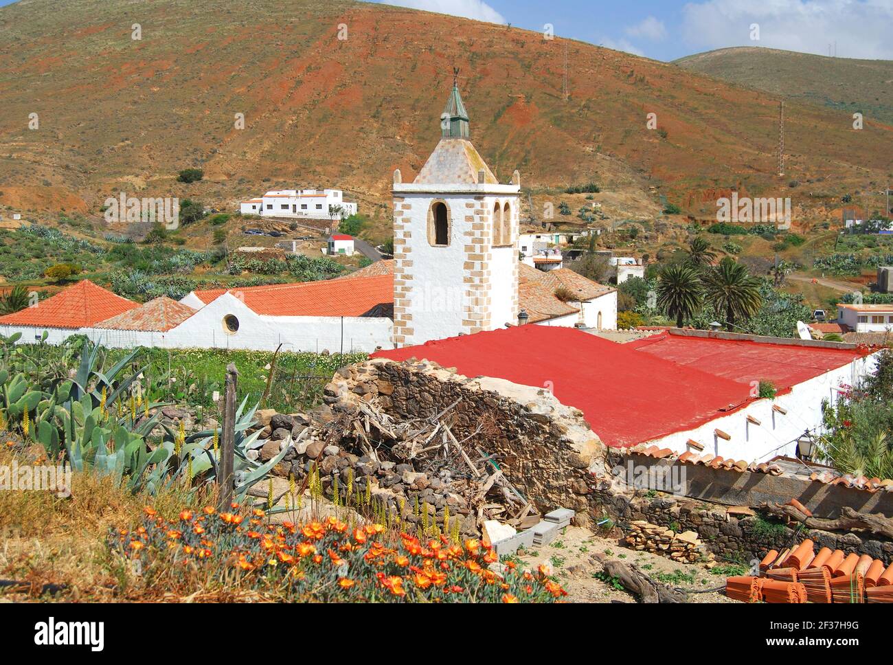 Santa Maria de Betancuria Church, Betancuria, Fuerteventura, Canary Islands, Spain Stock Photo