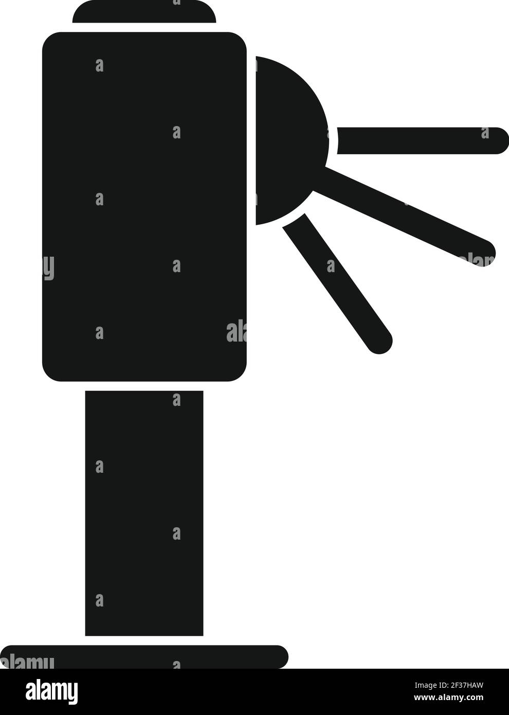 Metro turnstile icon, simple style Stock Vector