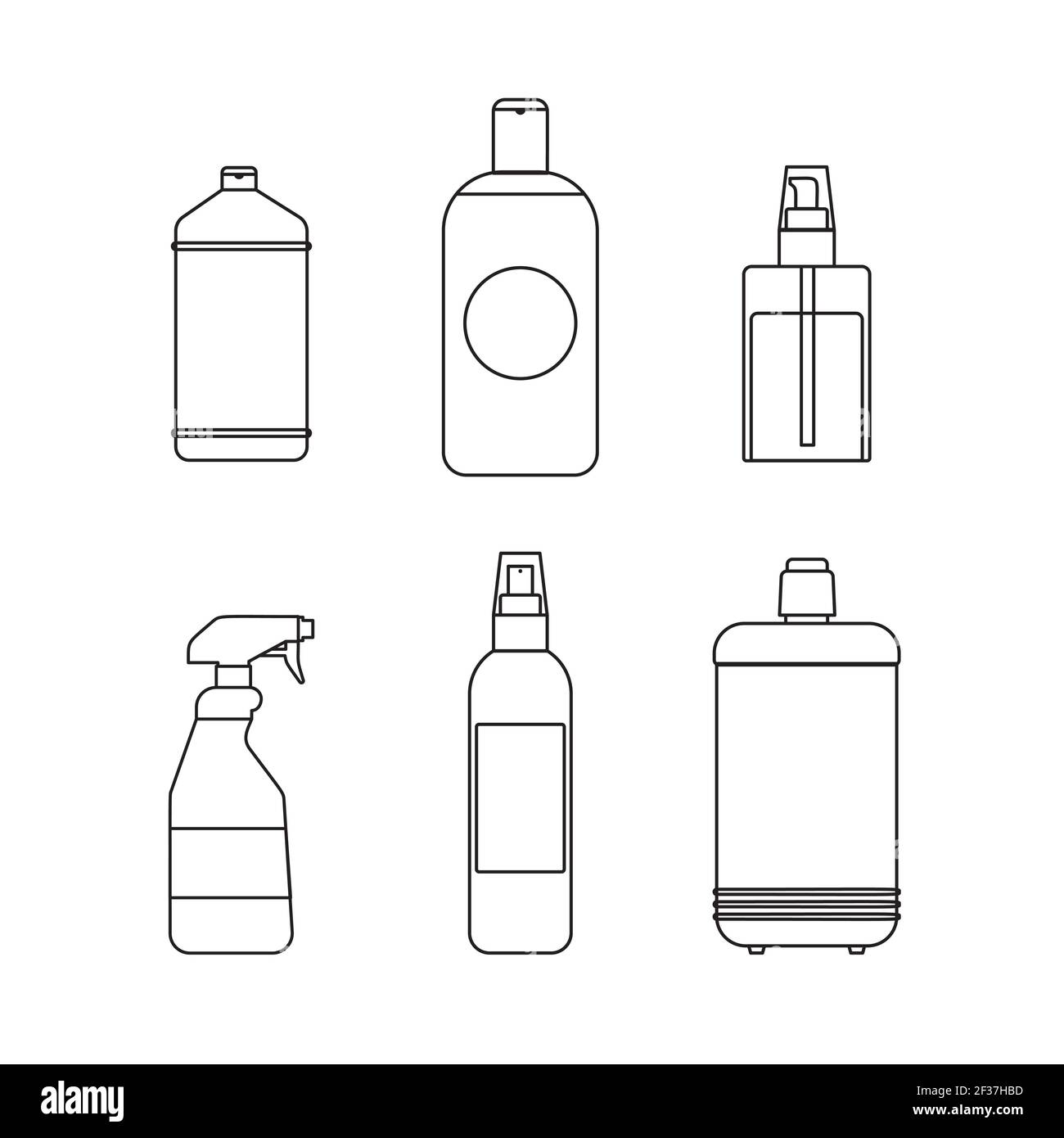 Sanitiser bottles Stock Vector Images - Alamy