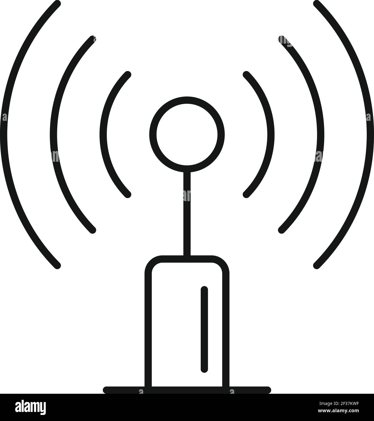 Radio antenna icon, outline style Stock Vector Image & Art - Alamy