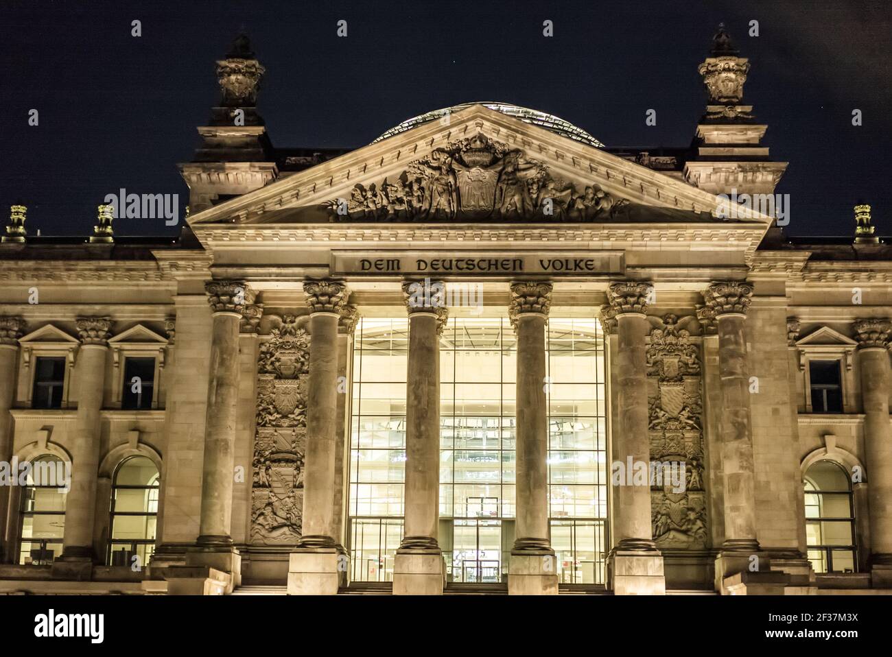 Reichstag building in Berlin - most famous - Main government building