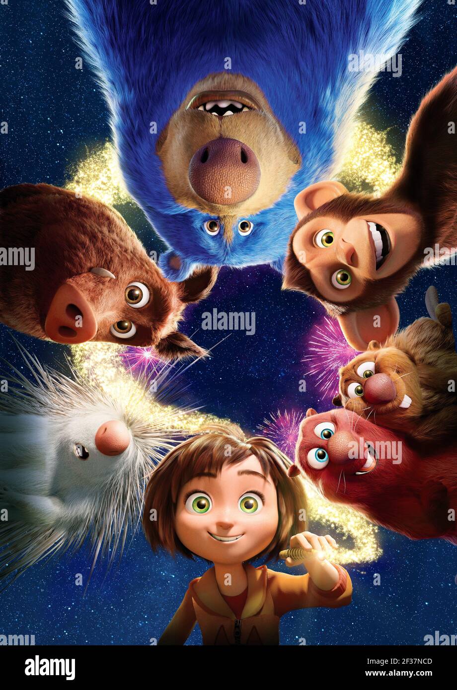 GRETA, STEVE, BOOMER, JUNE, PEANUT, GUS, COOPER, WONDER PARK, 2019, ©PARAMOUNT ANIMATION Stock Photo