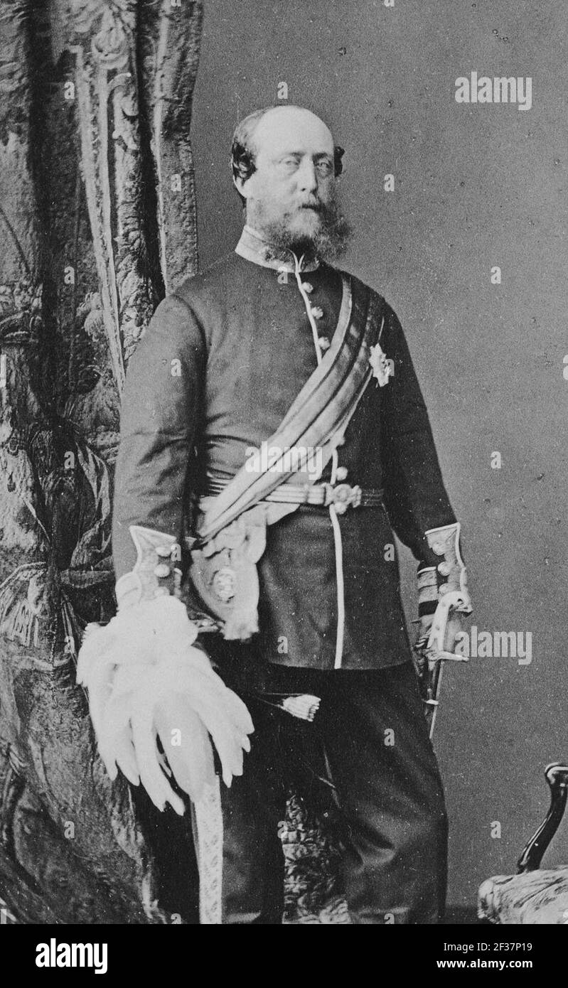 Prince Christian of Schleswig-Holstein-Sonderburg-Augustenburg (1831-1917). Stock Photo