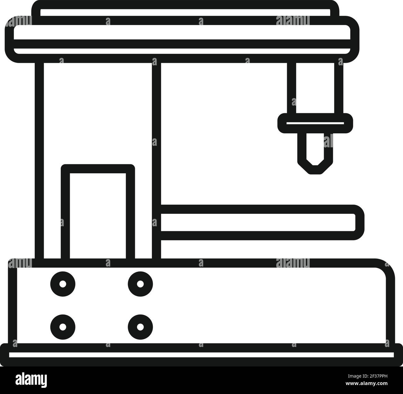 Cnc Drilling Machine Cut Out Stock Images & Pictures - Alamy