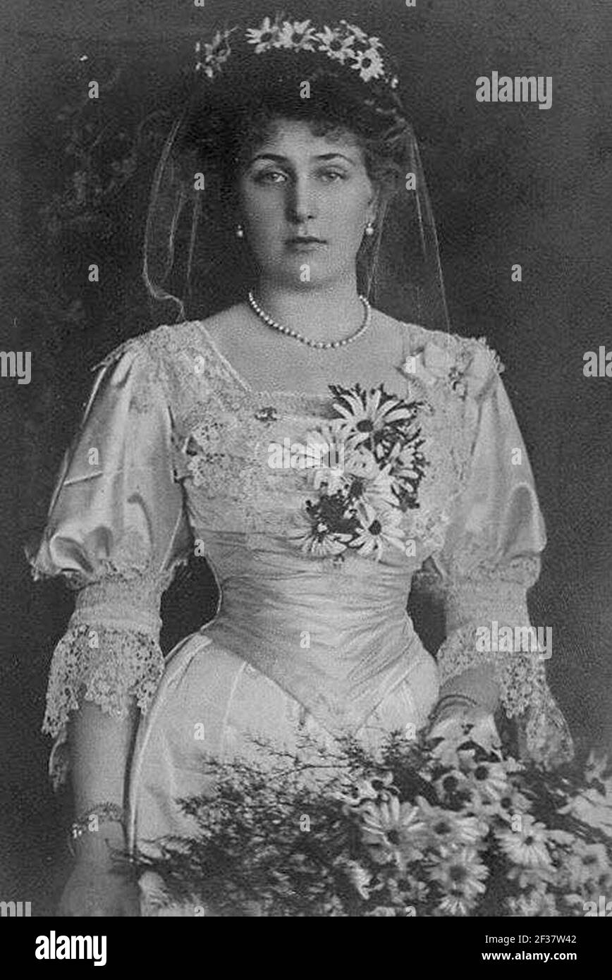 Princess Victoria Eugenie of Battenberg. Stock Photo