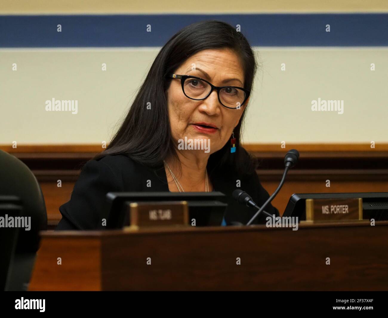 Washington, District of Columbia, USA. 26th Feb, 2020. Rep. DEB HAALAND (NM-01) attends a Congressional hearing during Black History Month on the civil rights movement and protecting the right to vote. Credit: Sue Dorfman/ZUMA Wire/Alamy Live News Stock Photo