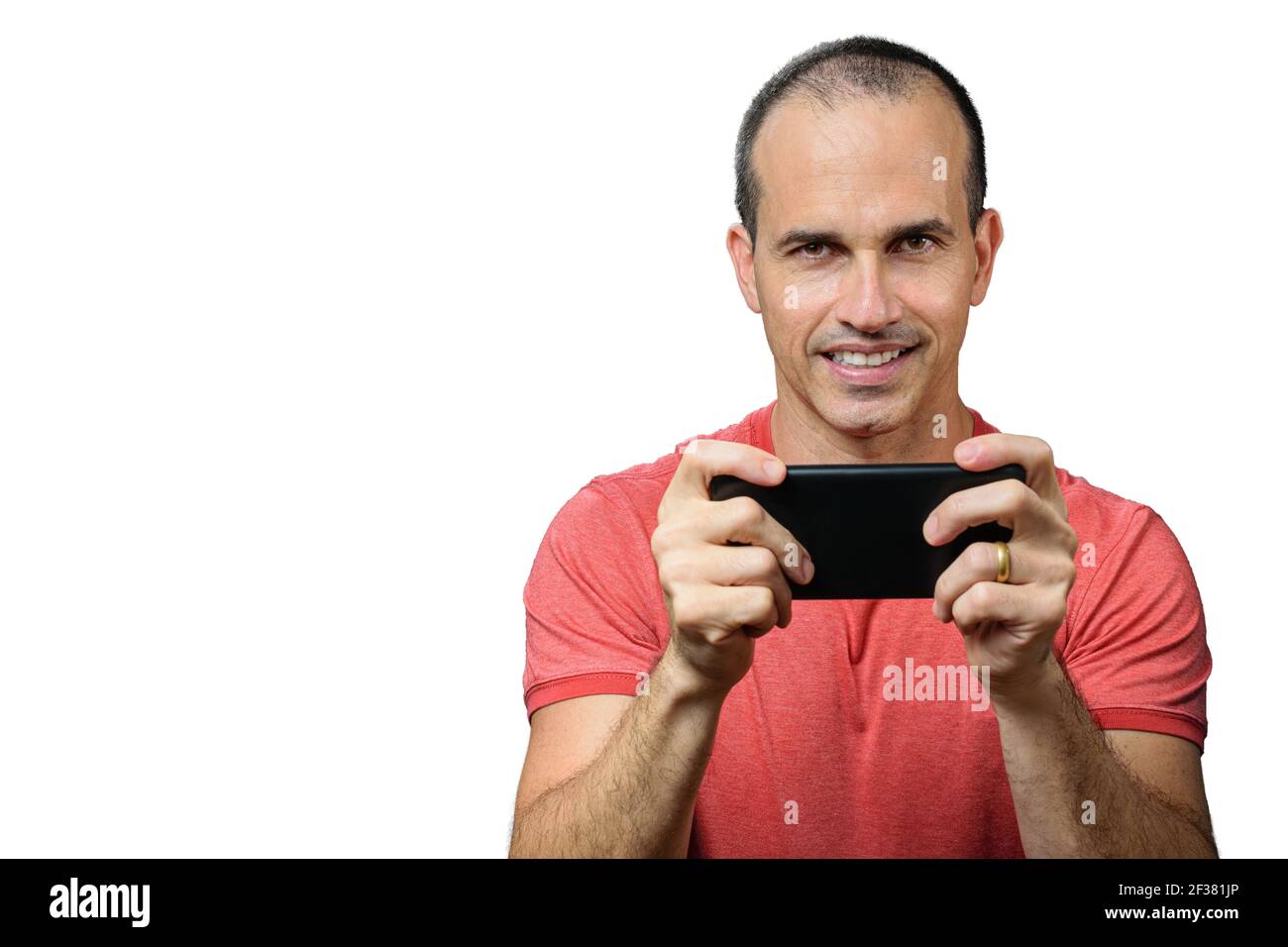 Portrait excited mature man hi-res stock photography and images - Alamy