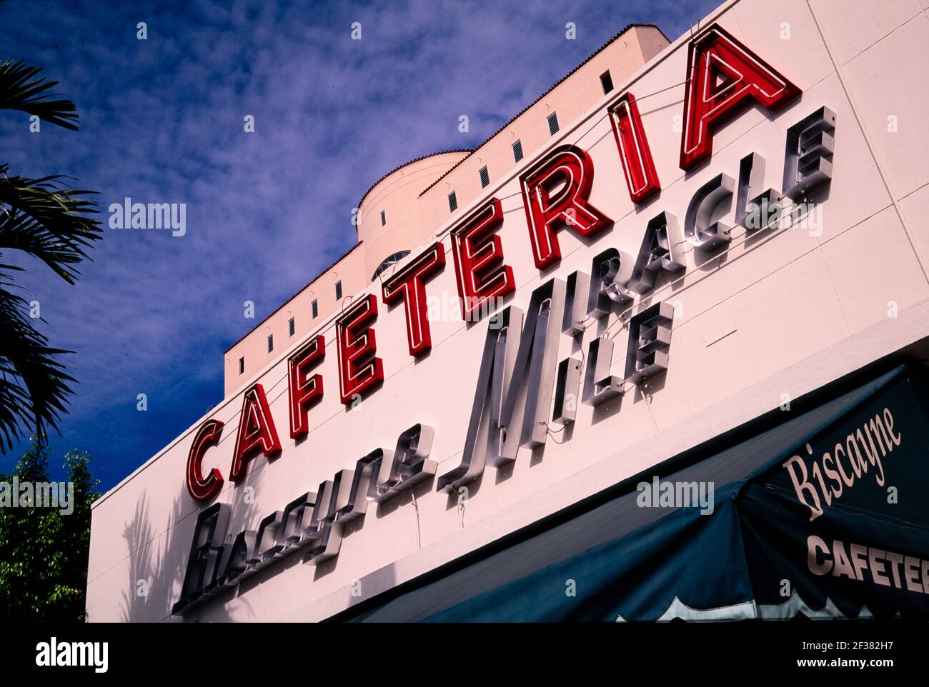 Miracle Mile Cafeteria Coral Gables Florida Stock Photo Alamy