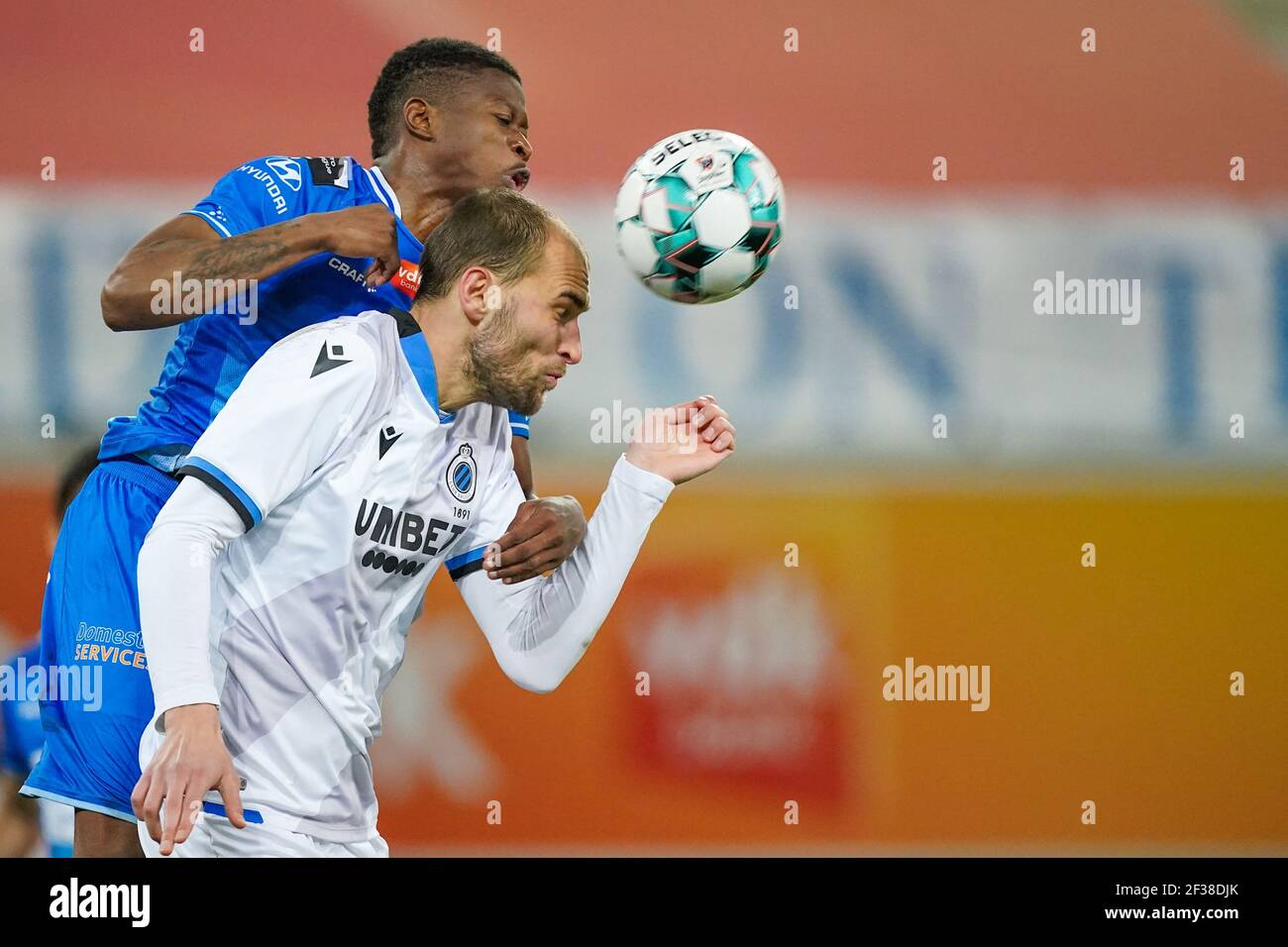 Gent Belgium March 15 Nurio Fortuna Of Kaa Gent And Bas Dost Of Club Brugge During The Jupiler Pro League Match Between Kaa Gent And Club Brugge K Stock Photo Alamy