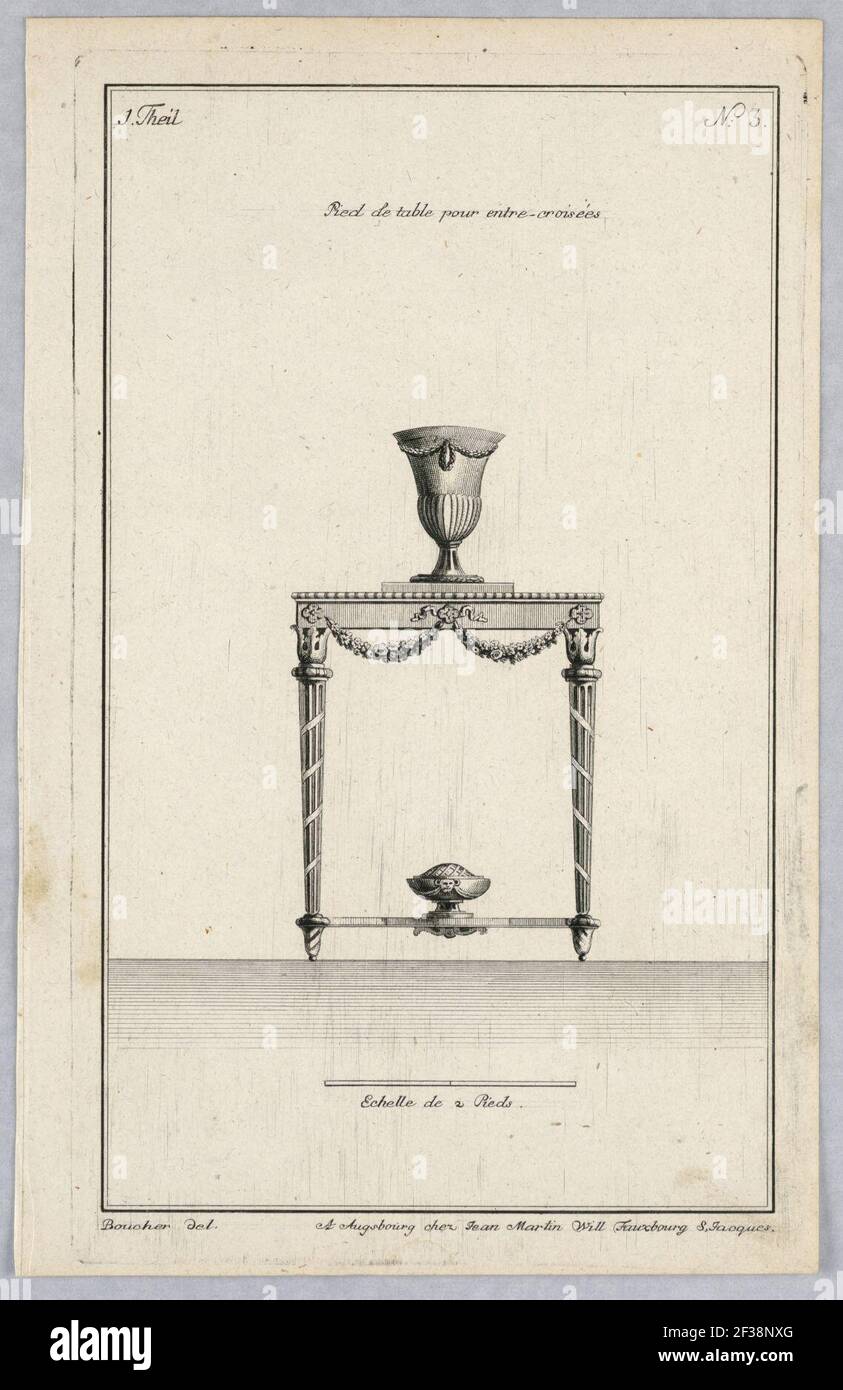 Print a table ca 1790 stock photo alamy