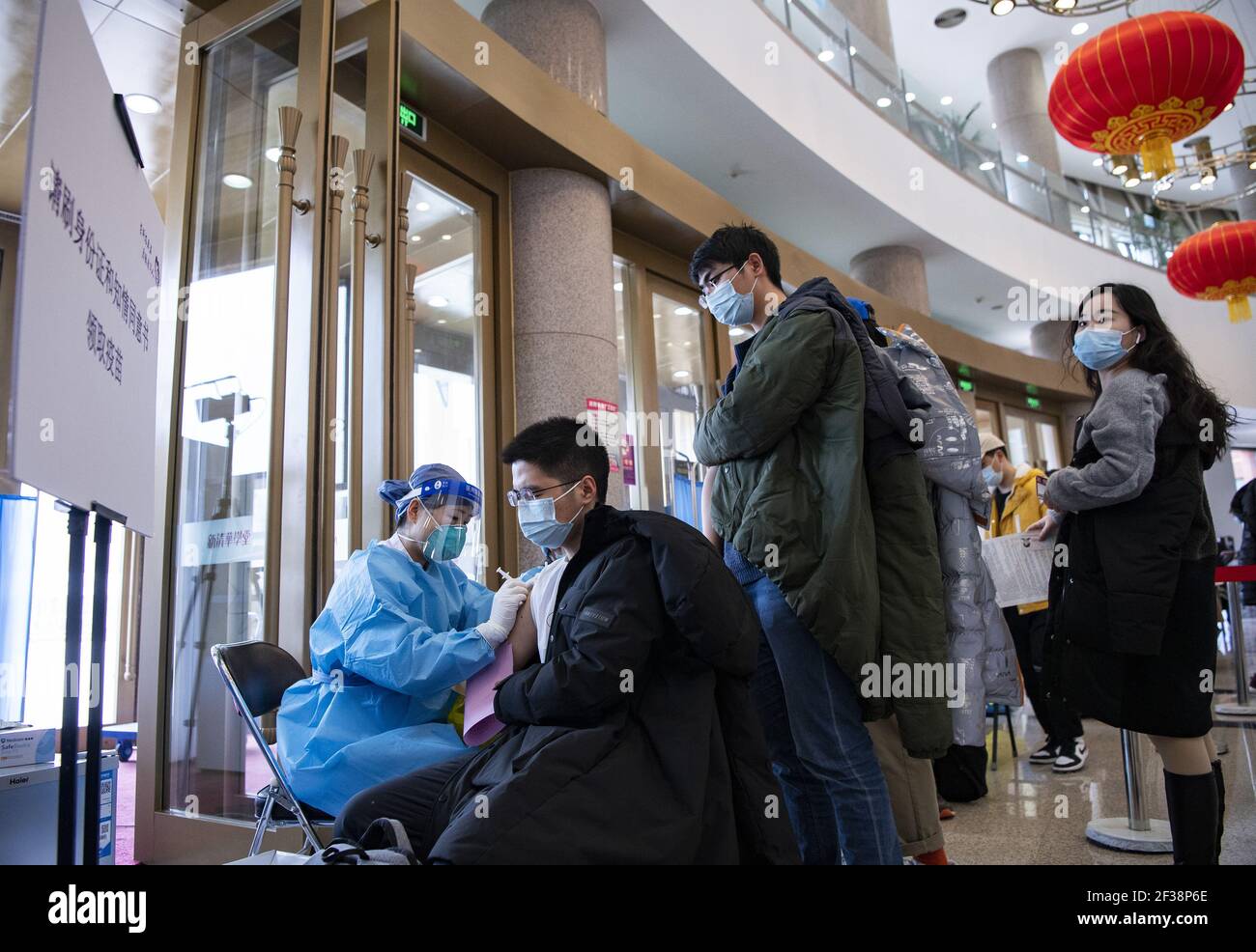 Beijing, China. 15th Mar, 2021. 64.98 million people inoculate the COVID-19 vaccine in China on 15th March, 2021.(Photo by TPG/cnsphotos) Credit: TopPhoto/Alamy Live News Stock Photo