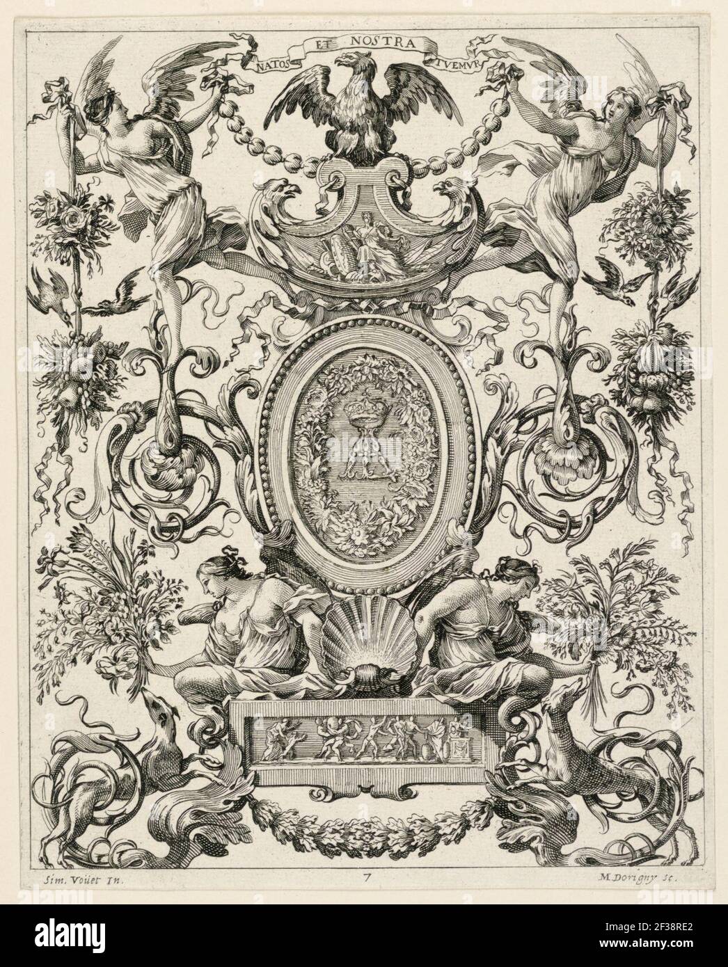 Grotesque Print Print, Grotesque Panel, plate 7, ca. 1647 Stock Photo - Alamy