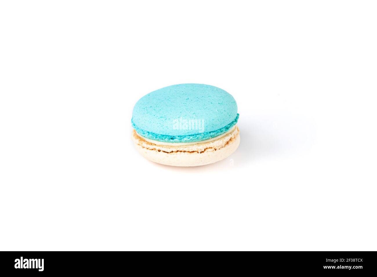 French macaron isolated on white background. Stock Photo