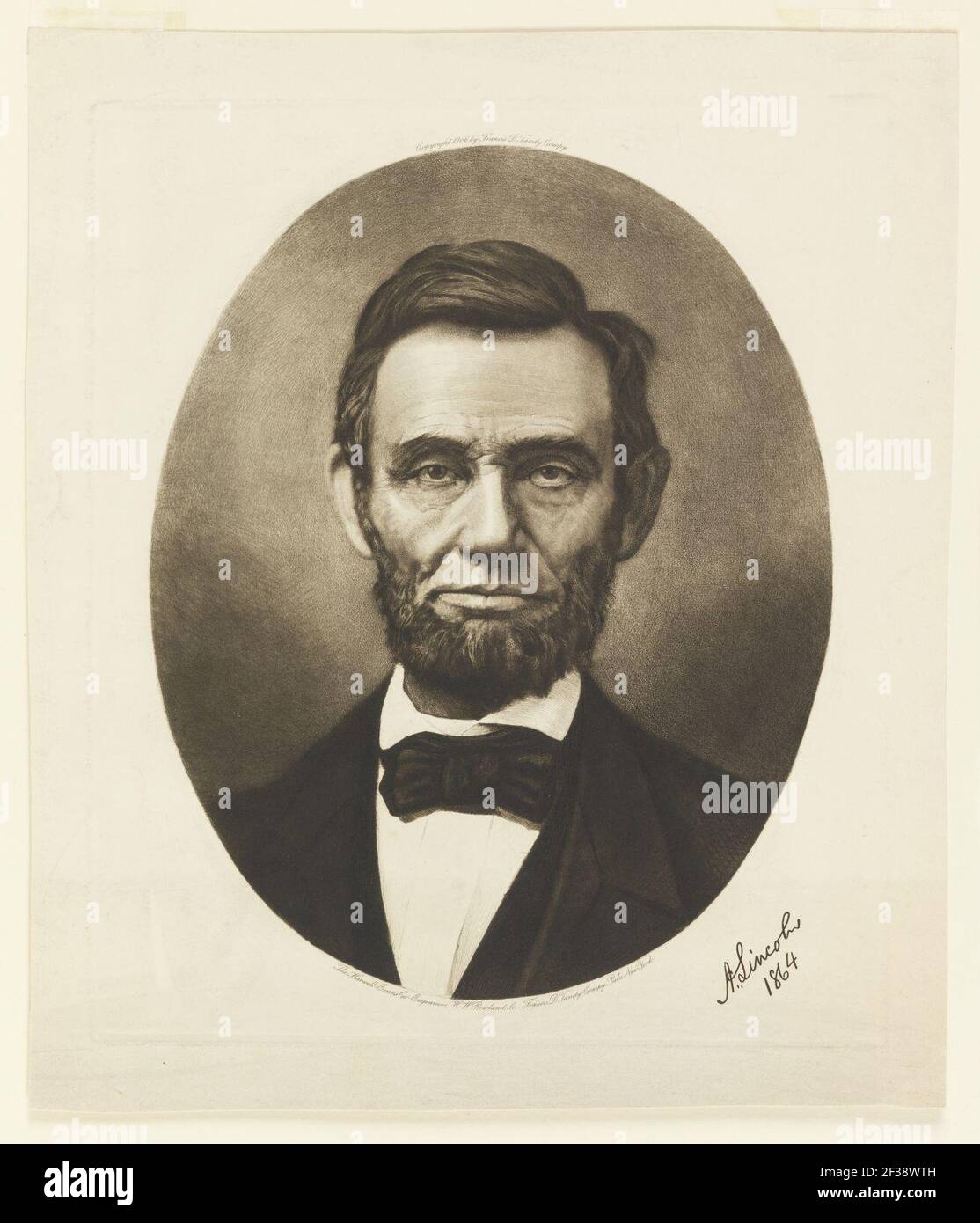 Print, Portrait of Abraham Lincoln, 1906 Stock Photo - Alamy