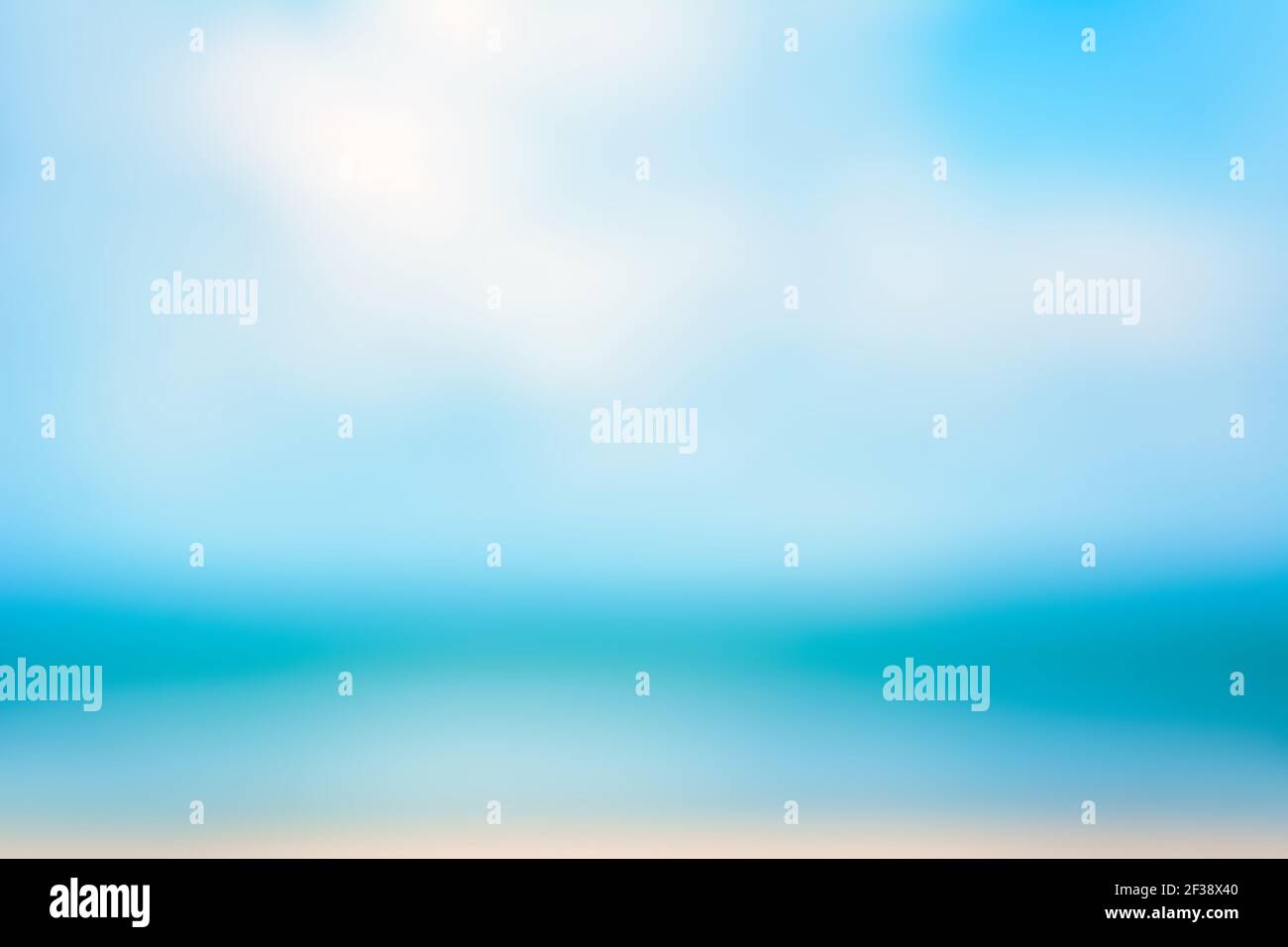 Blur abstract background from blue sea and sky Stock Photo