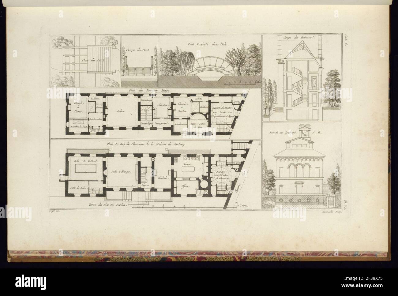 Print, Recueil D'Architecture Civile - , 1806–12 Stock Photo