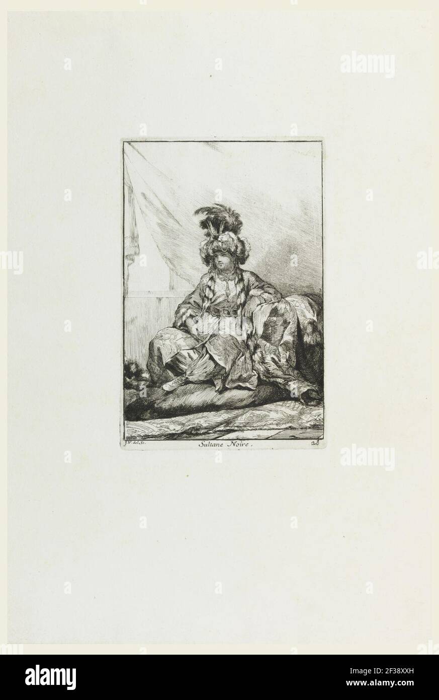 Print, Sultane Noire (The Black Sultana), plate 28 from the series ...