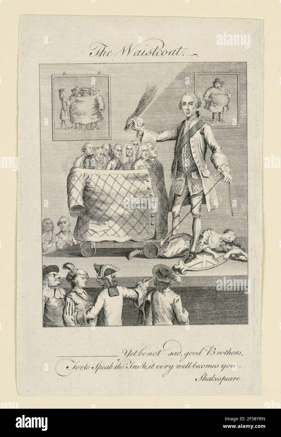 The Waistcoat Caricature on the Fashion of Waistcoats Unknown
