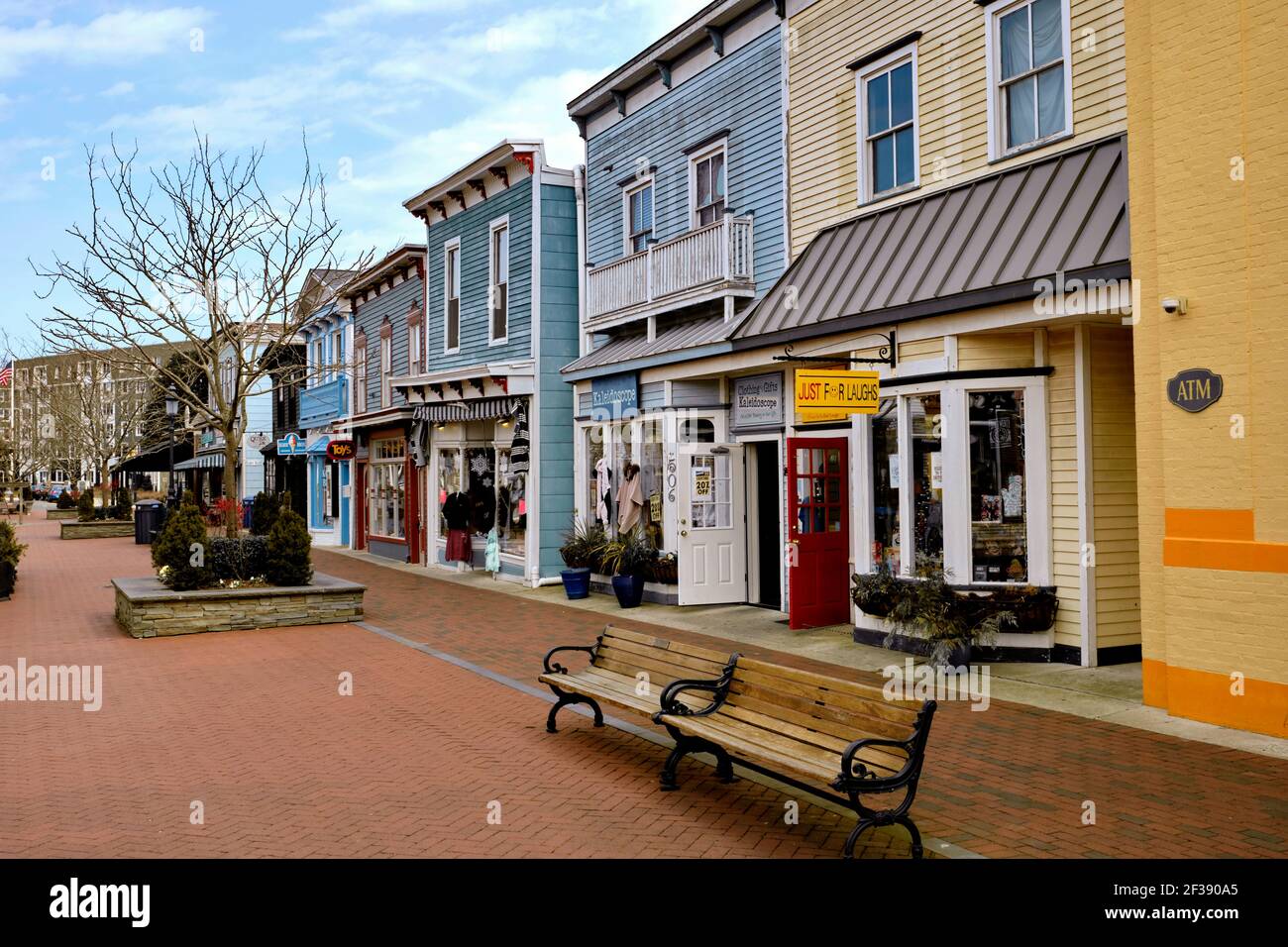 The Mall on Washington Street in Cape May, New Jersey, is a local