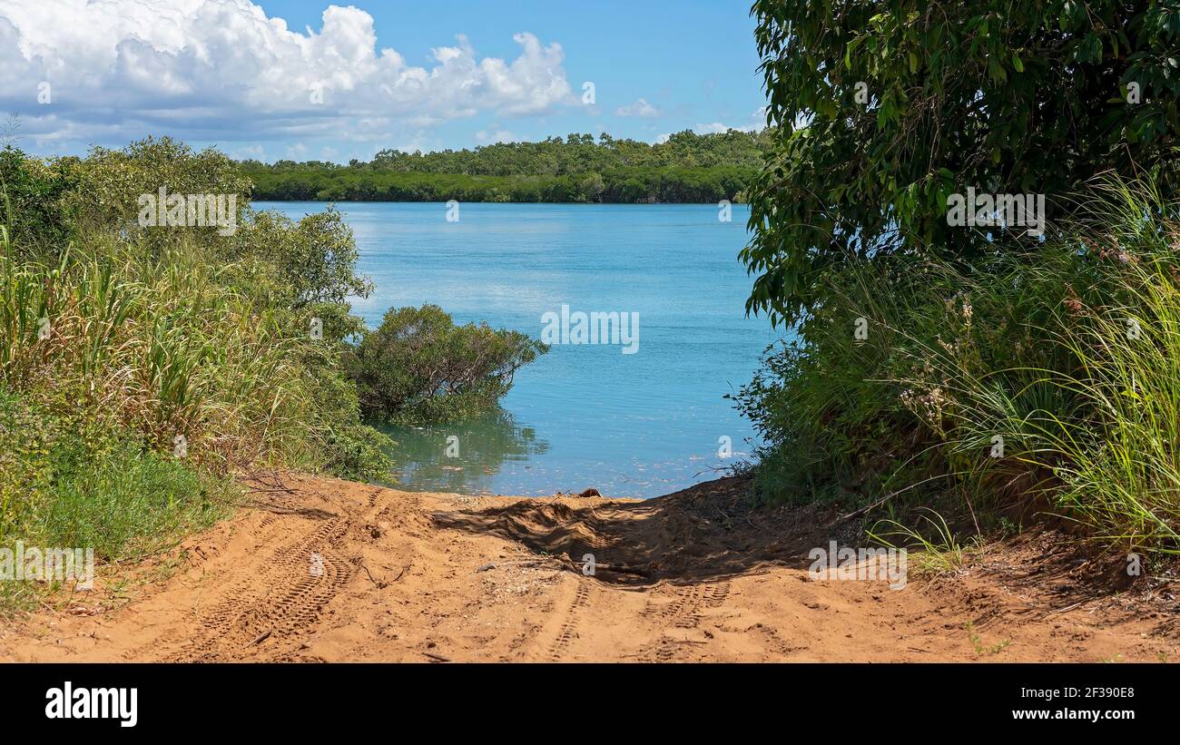 Sandy Boat Ramp Boat ramp water access fishing hi-res stock photography and images - Alamy
