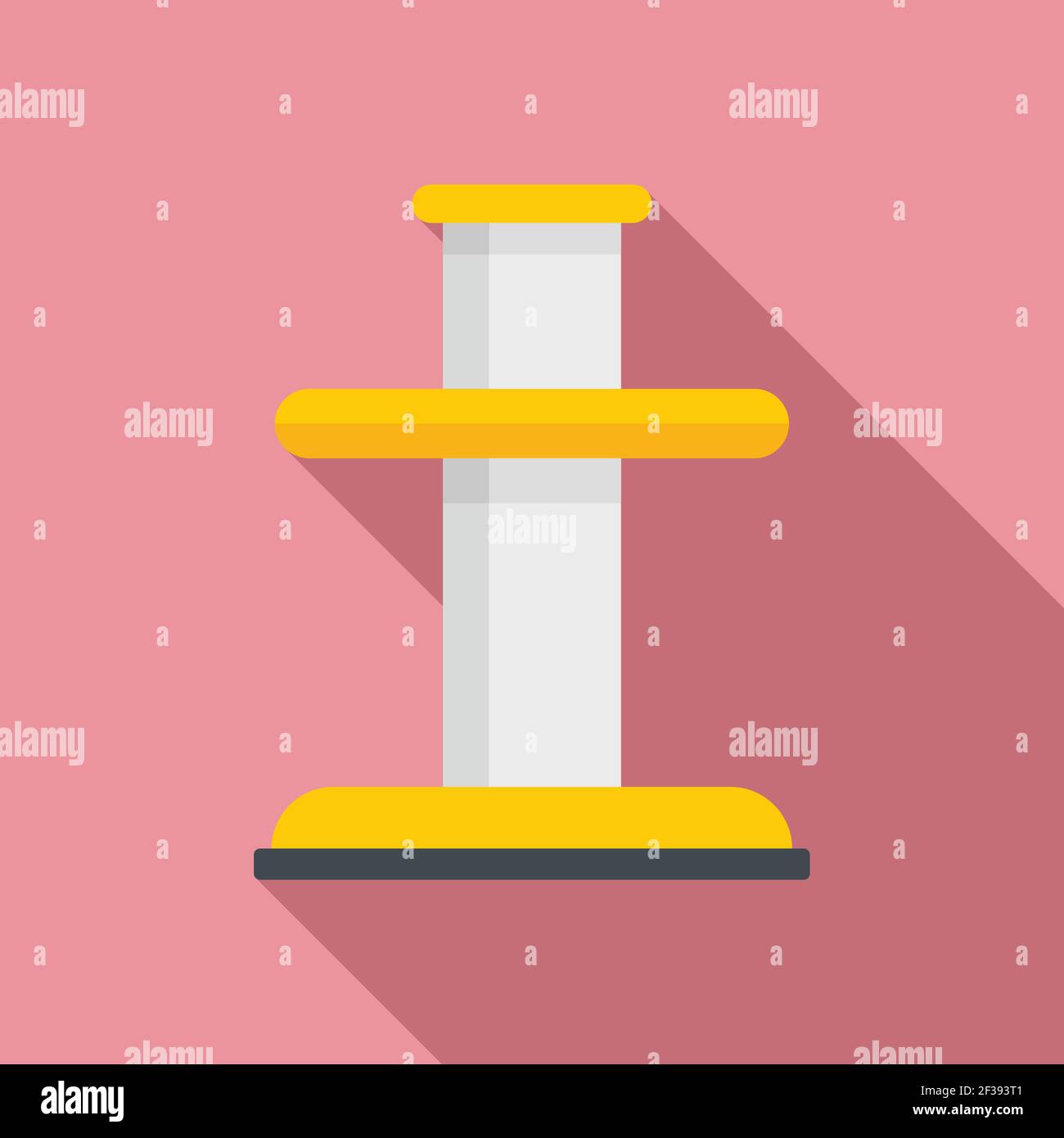 Tire fitting element icon, flat style Stock Vector
